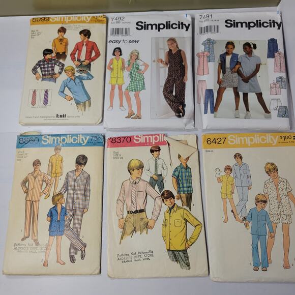 Vintage Lot of 24 Simplicity Patterns 50's-90's Ladies, Girls, Boys, Unchecked - Picture 3 of 5